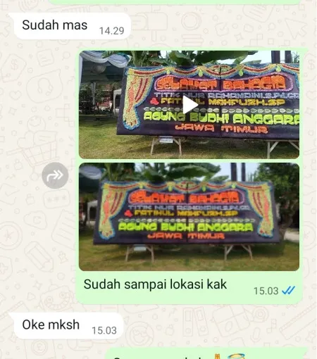Pengiriman Papan Bunga Sudimara Pinang