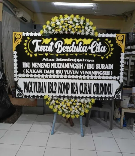 Papan Bunga Duka Sudimara Pinang