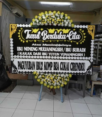 Papan Bunga di Sudimara Pinang